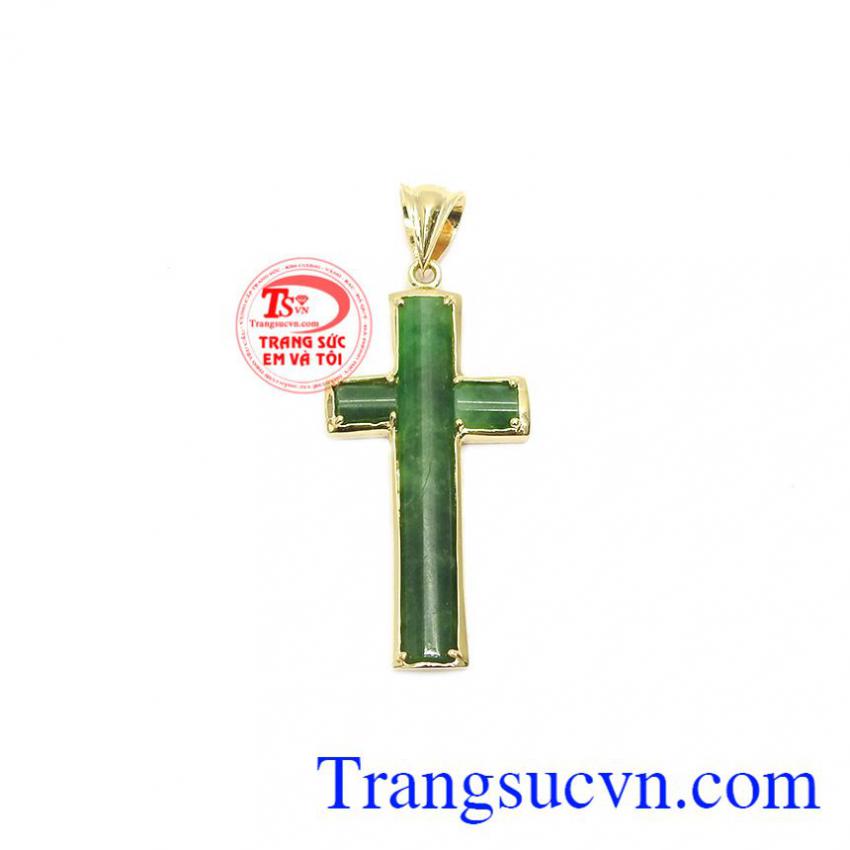 Mặt dây thánh giá cẩm thạch yêu thương
