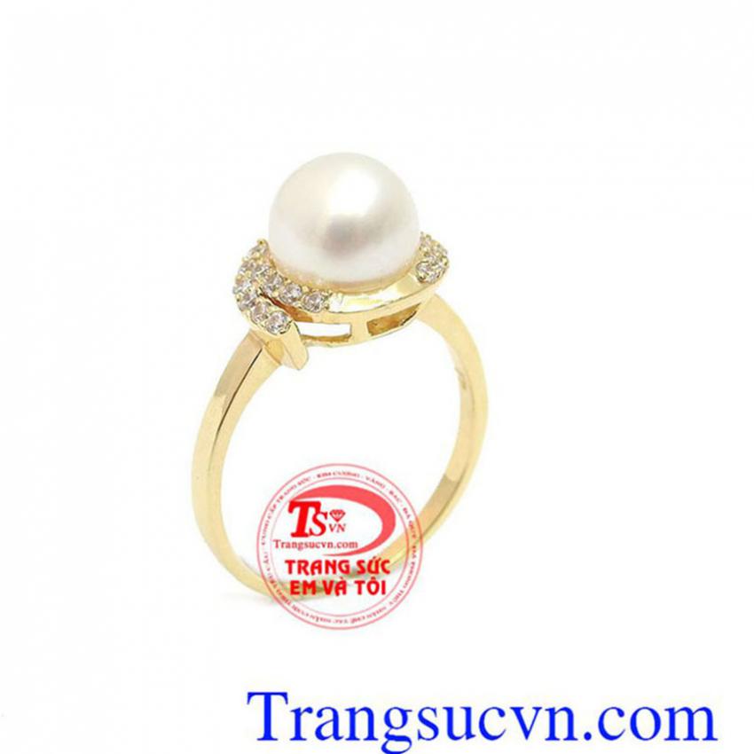 Nhẫn Nữ Ngọc Trai Sang Trọng