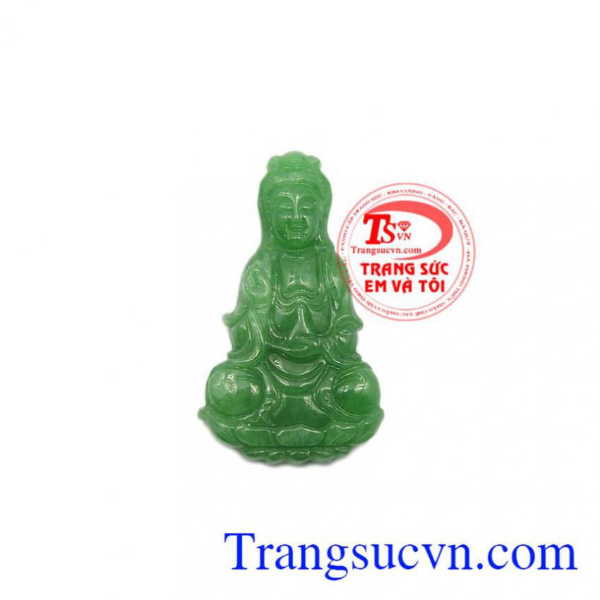 Mặt Phật Quan Âm cẩm thạch phúc lộc