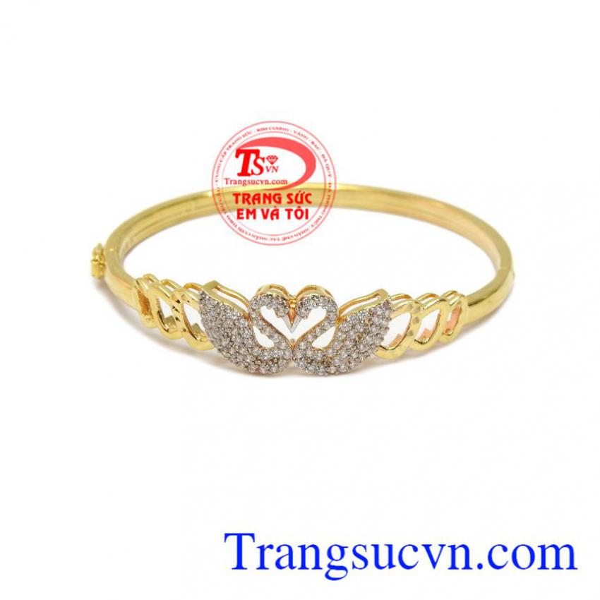 Vòng trái tim vàng 10k