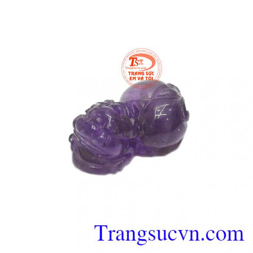 Tỳ hưu tài lộc thạch anh tím 