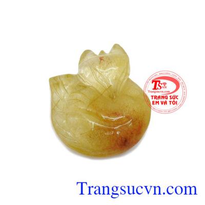 Mặt dây hồ ly đẹp là sản phẩm mặt dây thạch anh tóc thiên nhiên đẹp