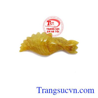 Mặt dây hồ ly thạch anh tóc