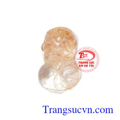 Mặt dây tỳ hưu đẹp thịnh vượng là sản phẩm thạch anh tóc thiên nhiên mang nguồn năng lượng may mắn, sức khỏe cho người đeo