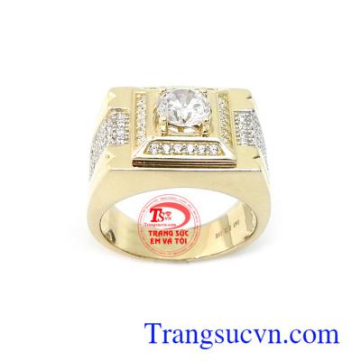 Nhẫn nam nhập khẩu 10k mạnh mẽ mang lại phong cách thời trang, sang trọng và đẳng cấp cho phái mạnh