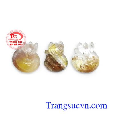 Hồ ly thạch anh tóc thiên nhiên bền đẹp, chất lượng, đeo hợp thời trang và phong thủy