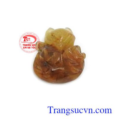 Mặt hồ ly thạch anh tóc bền đẹp, chất lượng