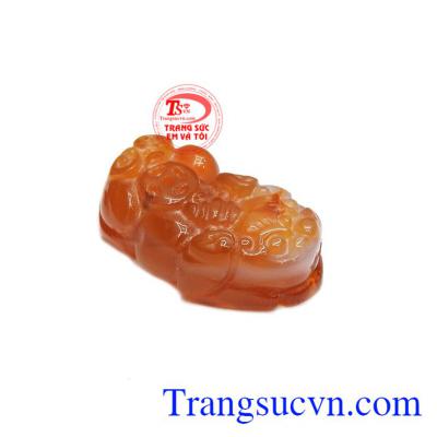 Tỳ hưu mã não giá rẻ được chạm khắc tinh tế, đẹp mắt. 