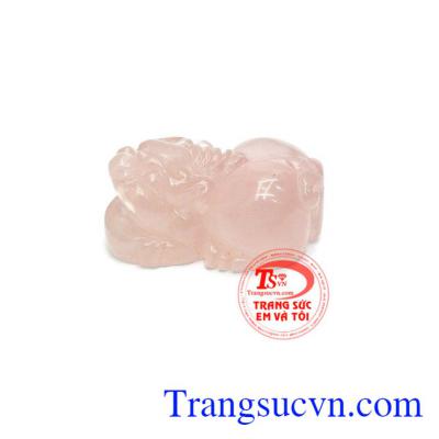 Tỳ hưu thạch anh hồng may mắn có thể làm mặt dây chuyền bọc vàng, nhẫn, lắc tay, giao hàng nhanh trên toàn quốc