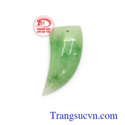 Mặt ngọc cẩm thạch bình an màu sắc đẹp, chất lượng cao, phù hợp bọc vàng làm mặt dây đeo hợp thời trang và phong thủy