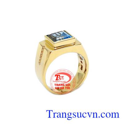 Nhẫn nam Topaz Thịnh Vượng