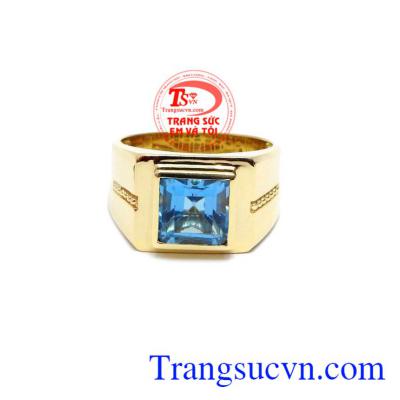 Nhẫn nam Topaz Thịnh Vượng được phái mạnh ưa thích, sản phẩm được thiết kế đẹp thời trang, lịch sự