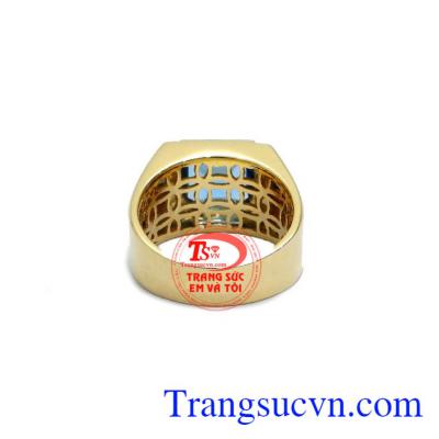 Nhẫn nam Topaz Thịnh Vượng