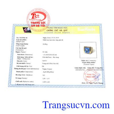 Giấy kiểm định từ trung tâm ngọc học