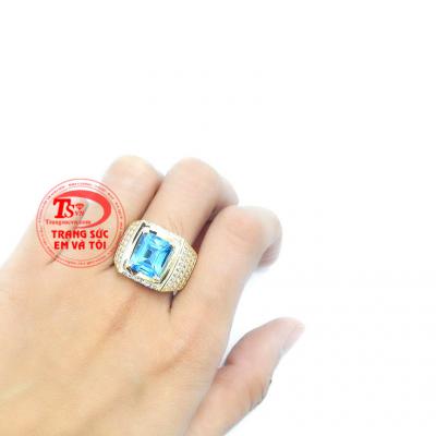 Nhẫn Nam Topaz Hoàng Gia