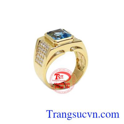 Nhẫn Nam Topaz tinh tế