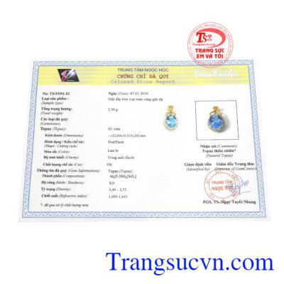 Sản phẩm có giấy kiểm định đá quý