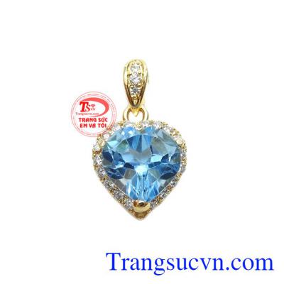 Mặt dây topaz tình yêu