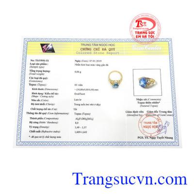 Sản phẩm có giấy kiểm định đá quý