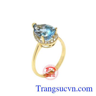 Nhẫn nữ topaz quyến rũ