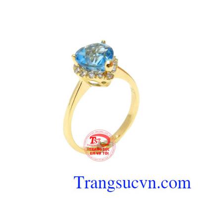 Nhẫn nữ topaz tình yêu