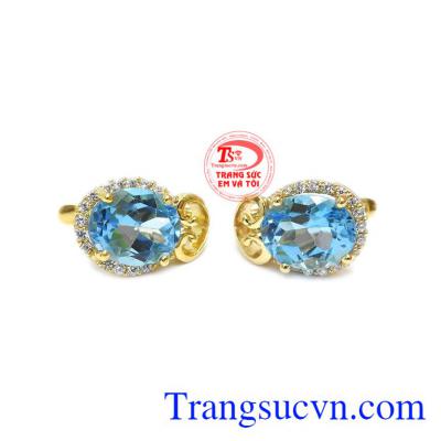 Hoa tai topaz đẹp