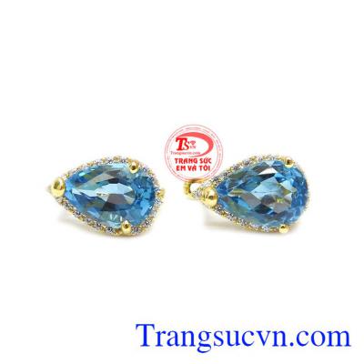 Hoa tai topaz quyến rũ