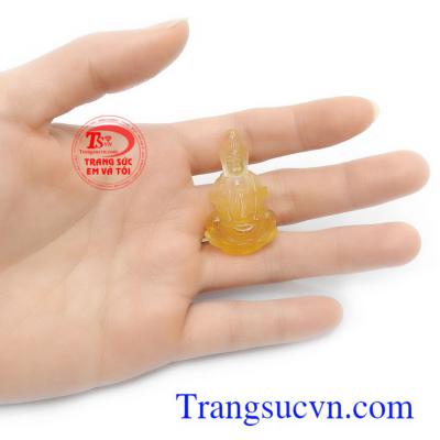 Mặt dây chuyền thạch anh tóc vàng bền đẹp, chất lượng, màu sắc tươi sáng