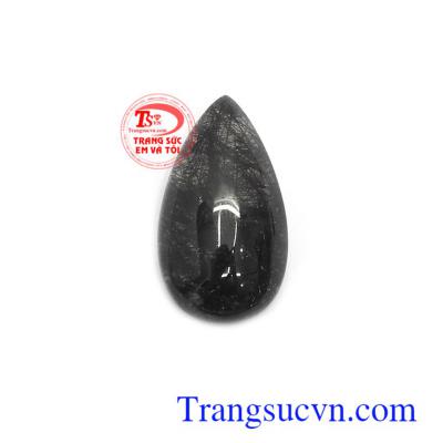 Mặt thạch anh tóc đen may mắn bền đẹp, chất lượng, phù hợp làm mặt dây chuyền sang trọng, thời trang