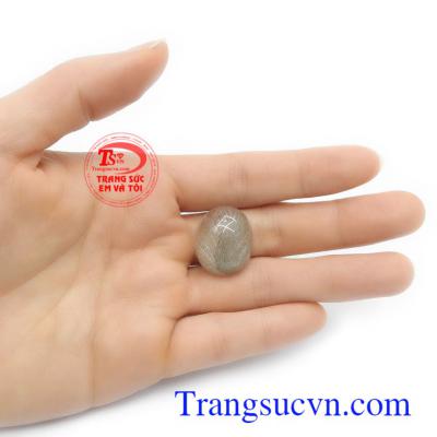 Mặt thạch anh tóc bình an may mắn