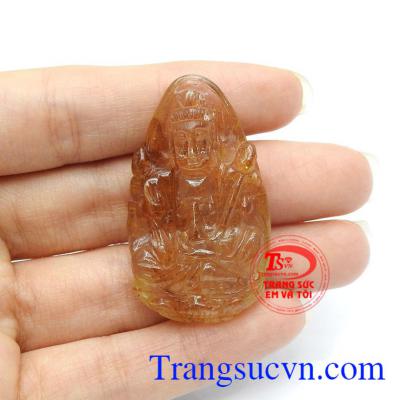 Đá thạch anh tóc vàng hợp với mệnh kim, mệnh thổ