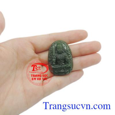 Mặt Phật Bất Động Minh Vương Nephrite đẹp.