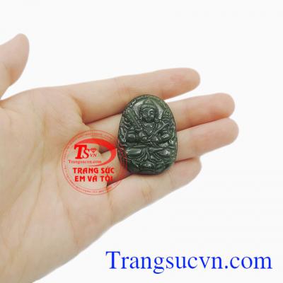 Phật bản mệnh Nephrite chạm khắc đẹp.