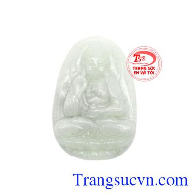 Phật Bản Mệnh tuổi Tuất - Hợi chế tác từ ngọc cẩm thạch thiên nhiên