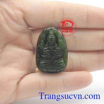 Phật Thiên Thủ Thiên Nhãn tuổi Tý ngọc Nephrite chất lượng cao