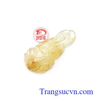 Mặt dây chuyền thạch anh tóc thiên nhiên sang trọng, tinh tế và thời trang