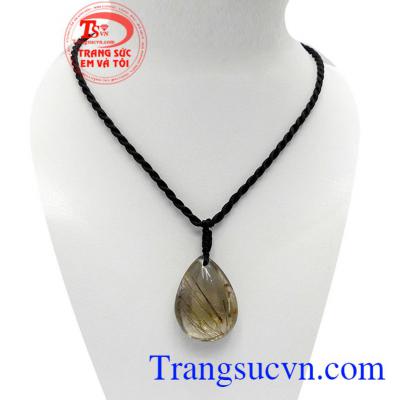 Mặt dây thạch anh tóc năng lượng là sản phẩm thạch anh tóc thiên nhiên với độ trong cao, sản phẩm thạch anh tóc cao cấp