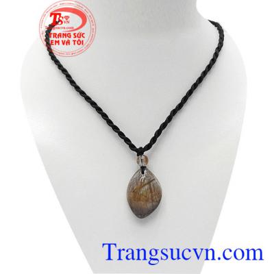 Mặt dây thạch anh tóc thành đạt là sản phẩm thạch anh tóc thiên nhiên