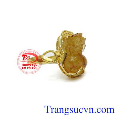 Nhẫn nữ vàng tỳ hưu đẹp, bảo hành 6 tháng, giao hàng nhanh trên toàn quốc