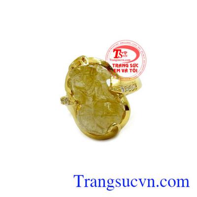 Nhẫn nữ vàng tỳ hưu phú quý, bảo hành 6 tháng, giao hàng nhanh trên toàn quốc