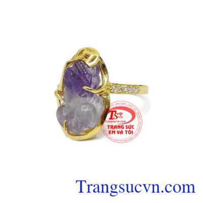 Nhẫn nữ tỳ hưu chiêu lộc, bảo hành 6 tháng, giao hàng nhanh trên toàn quốc