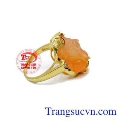 Nhẫn nữ vàng tỳ hưu hưng thịnh 10k, giao hàng nhanh trên toàn quốc