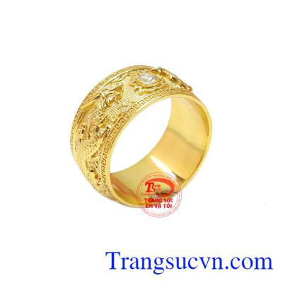 Nhẫn nữ rồng phượng 18k