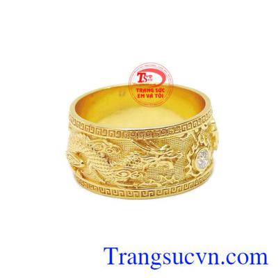 Nhẫn nữ rồng phượng 18k được chế tác với thiết kế 3D tinh xảo và sắc nét tạo nên một sản phẩm vô cùng hoàn hảo.