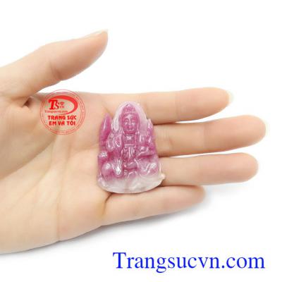 mặt phật bà quan âm phù hợp bọc vàng làm mặt dây chuyền thời trang, sang trọng