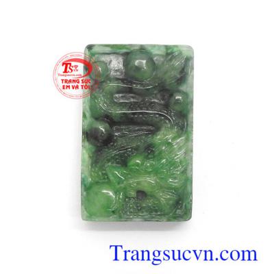 Mặt rồng ngọc cẩm thạch quyền lực cao cấp chạm khắc tinh xảo, sắc nét, phù hợp làm mặt dây chuyền, mặt dây thắt lưng sang trọng đẳng cấp