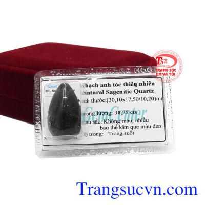 Mặt thạch anh tóc đen giọt nước mệnh thủy mang đến cho người dùng sự may mắn và tài lộc.