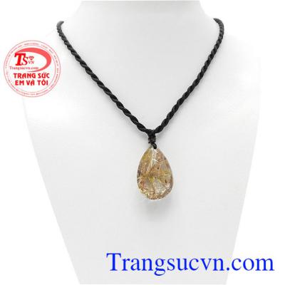 Mặt đá thạch anh tóc vàng trí tuệ tượng trưng cho sự thông thái