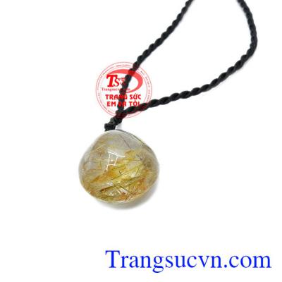 Mặt đá thạch anh tóc vàng hợp với mệnh kim, mệnh thổ