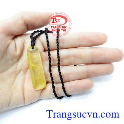 Đá thạch anh tóc vàng hợp với người mệnh kim mệnh thổ